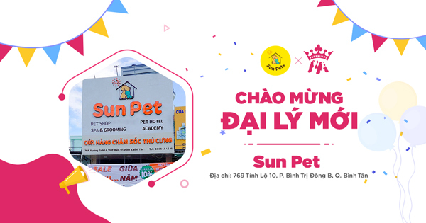 Chúc Mừng Sun Pet Trở Thành Đại Lý Chính Thức Của Pet Prince