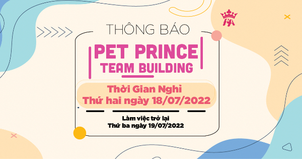 Thông báo Pet Prince Team Building