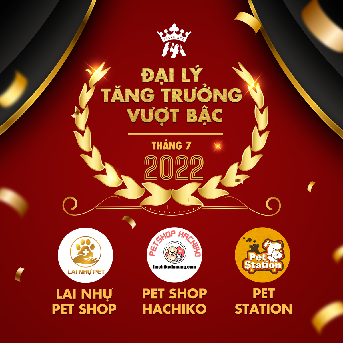 VINH DANH ĐẠI LÝ CÓ DOANH SỐ TĂNG TRƯỞNG VƯỢT BẬC THÁNG 7-2022