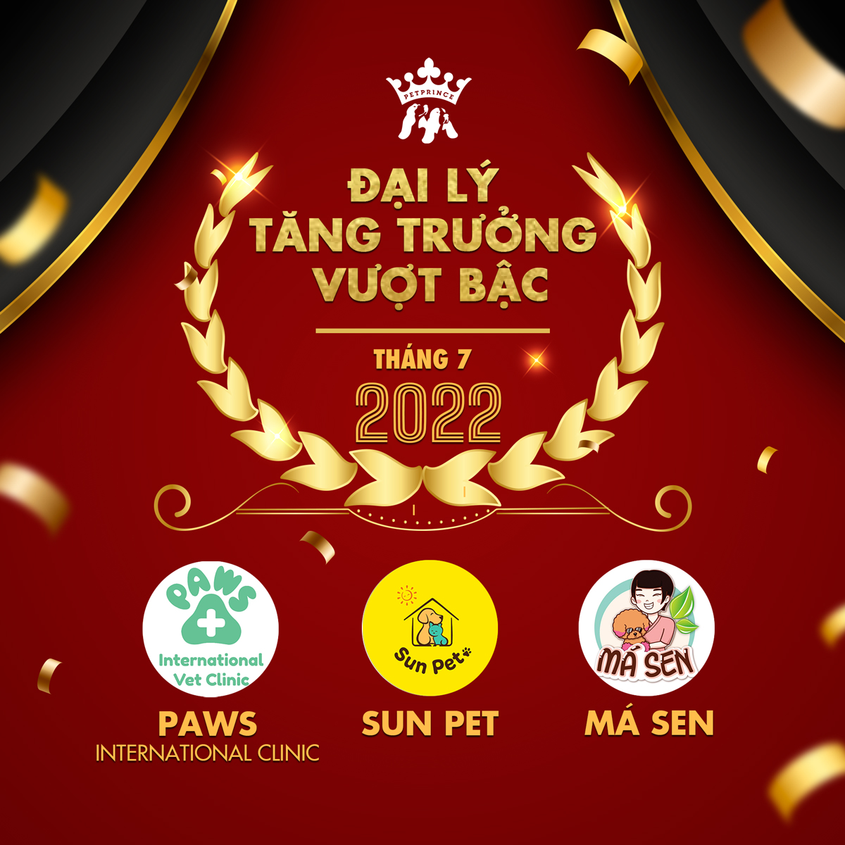 VINH DANH ĐẠI LÝ CÓ DOANH SỐ TĂNG TRƯỞNG VƯỢT BẬC THÁNG 7-2022