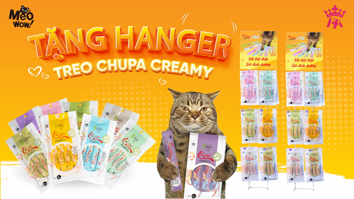 CHƯƠNG TRÌNH: "TẶNG HANGER TREO CHUPA CREAMY"