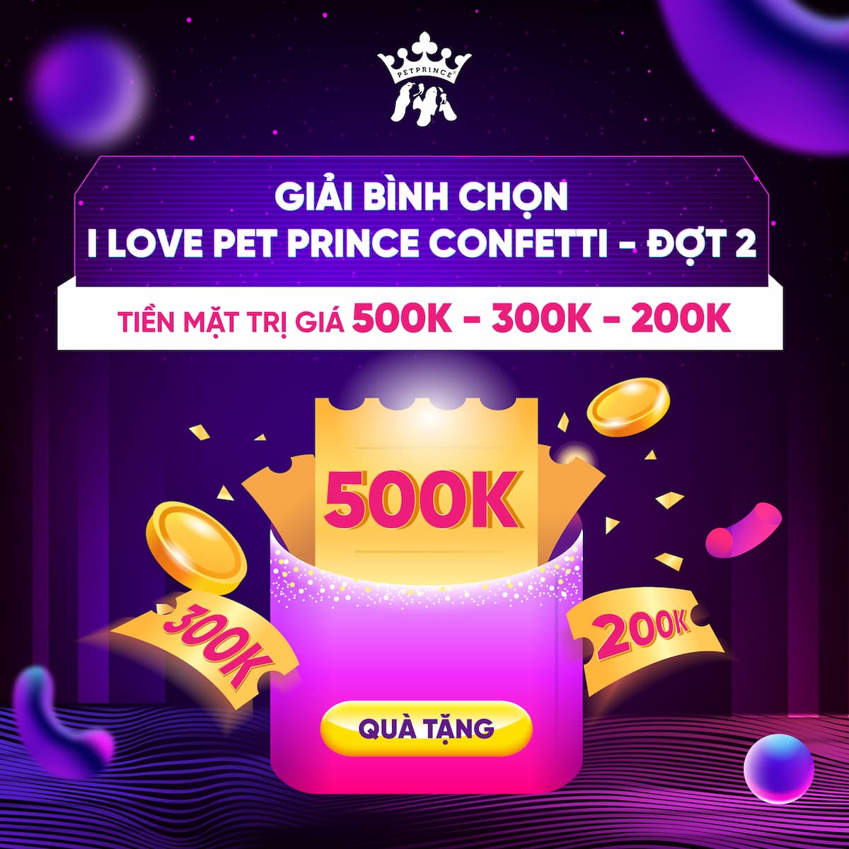 Giải bình chọn I Love Pet Prince Confetti Đợt 2