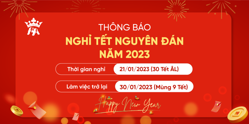PET PRINCE THÔNG BÁO NGHỈ TẾT NGUYÊN ĐÁN 2023 Pet Prince