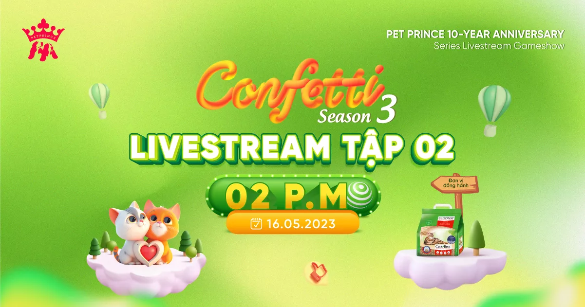 Pet Prince Confetti – Season 3: Tập 02 Chơi game cùng Cat's Best